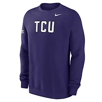 TCU Club Fleece Men's Nike College Crew-Neck Sweatshirt