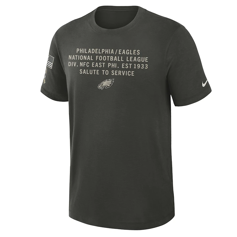 Philadelphia Eagles Salute to Service Slub Men's Nike Dri-FIT NFL T-Shirt