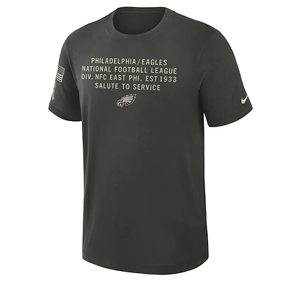 Philadelphia Eagles Salute to Service Slub Men's Nike Dri-FIT NFL T-Shirt