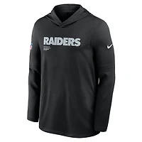 Las Vegas Raiders Pure Fury Sideline Men's Nike Dri-FIT NFL Long-Sleeve Hooded Top