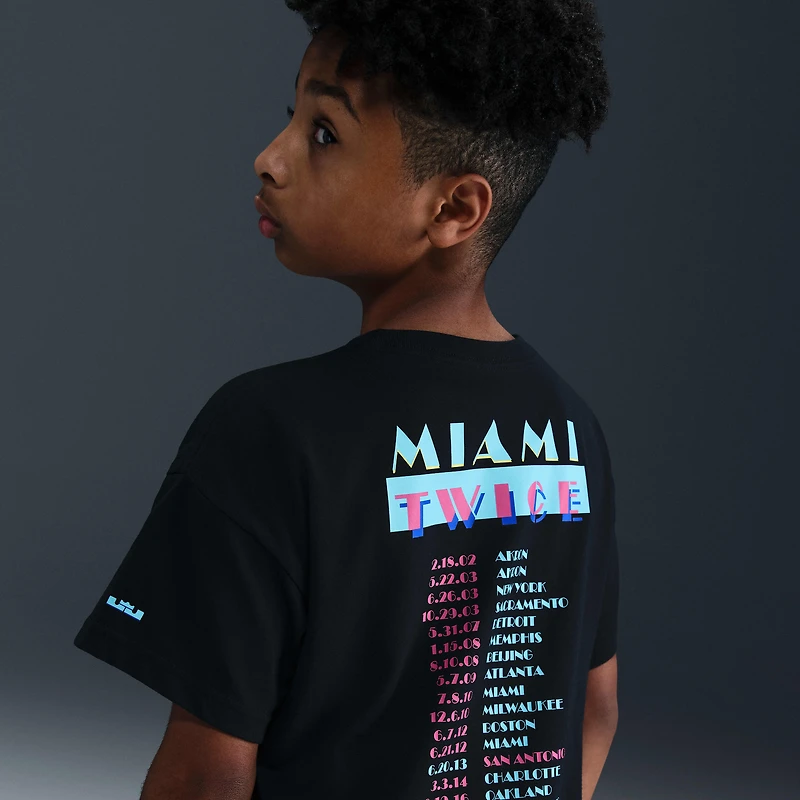 LeBron "Miami Twice" Big Kids' Max90 Basketball T-Shirt