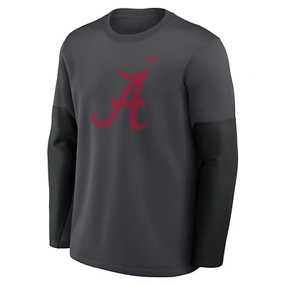 Alabama Sideline Coach Men's Nike Therma-FIT College Long-Sleeve T-Shirt