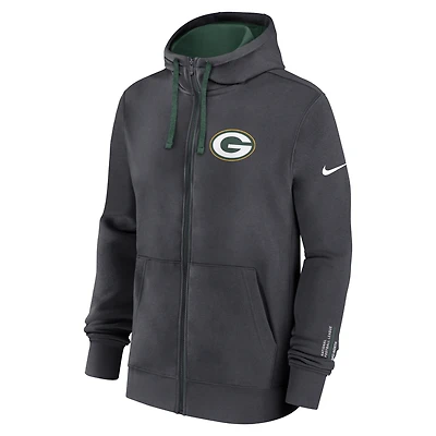 Green Bay Packers Playbook Page Club Men's Nike NFL Full-Zip Hoodie