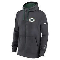 Green Bay Packers Playbook Page Club Men's Nike NFL Full-Zip Hoodie