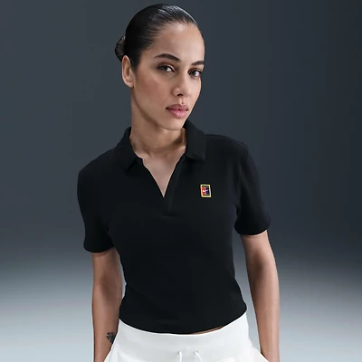 NikeCourt Heritage Women's Short-Sleeve Cropped Tennis Polo