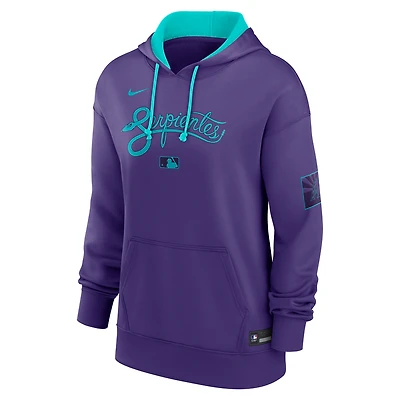 Arizona Diamondbacks Authentic Collection City Connect Women's Nike Therma MLB Pullover Hoodie