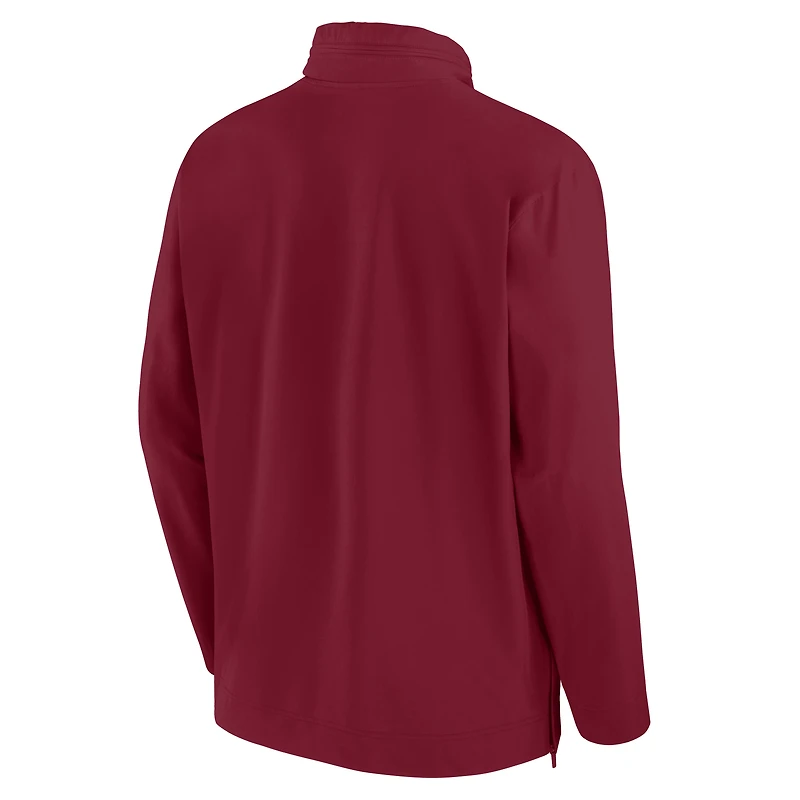 USC Trojans Sideline Coach Men's Nike College 1/2-Zip Hooded Jacket