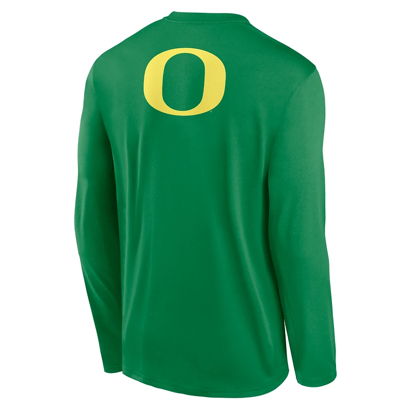 Oregon Primetime Legend 2-Hit Men's Nike Dri-FIT College Long-Sleeve T-Shirt