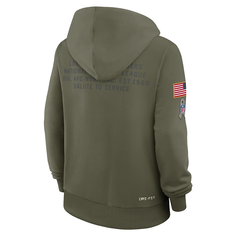 Los Angeles Chargers Salute to Service Sideline Women's Nike Dri-FIT NFL Pullover Hoodie