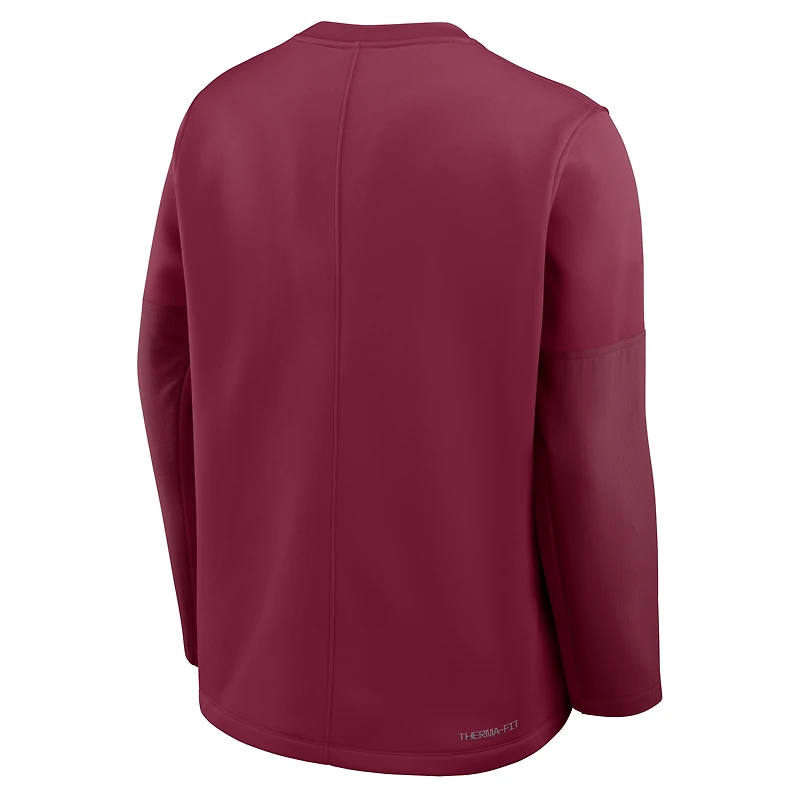 Florida State Sideline Coach Men's Nike Therma-FIT College Long-Sleeve T-Shirt