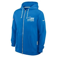 Detroit Lions Utility Player Sideline Men's Nike Dri-FIT NFL Full-Zip Hoodie