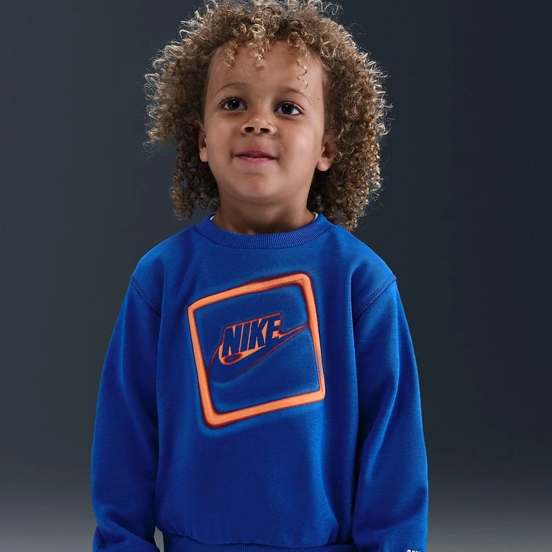 Nike Glow With Me Toddler Lightweight Fleece 2-Piece Crew Set