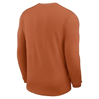 Texas Sideline Coach Men's Nike Dri-FIT College Long-Sleeve Top