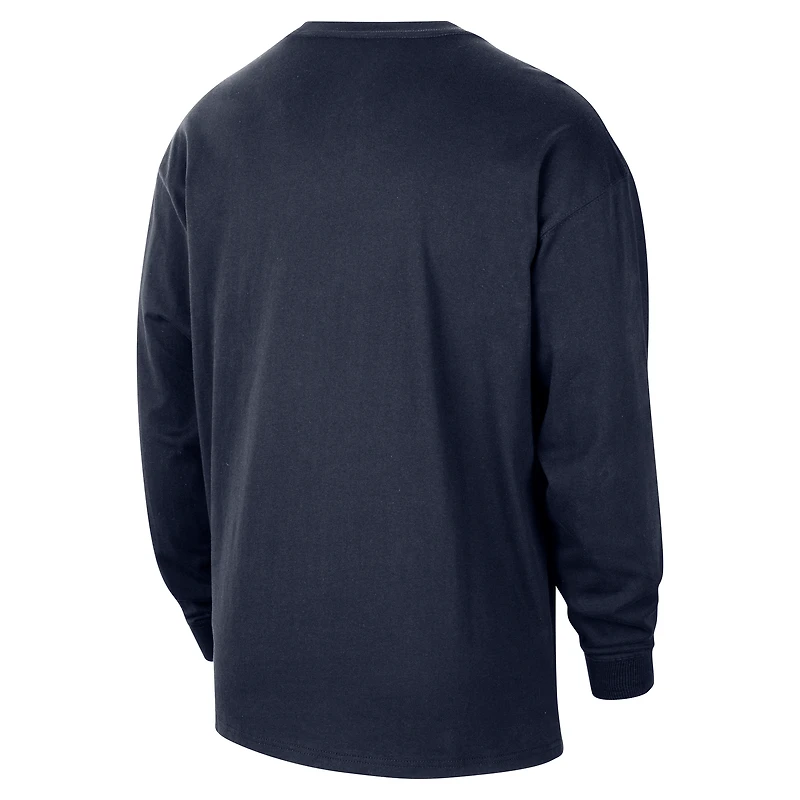Golden State Warriors Courtside City Edition Men's Nike NBA Max90 Long-Sleeve T-Shirt