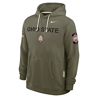 Ohio State 2025 Military Appreciation Men's Nike Dri-FIT College Pullover Hoodie
