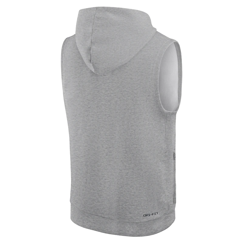 Ohio State Sideline Men's Nike Dri-FIT College Sleeveless Pullover Hoodie