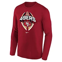 San Francisco 49ers Legend Icon Big Kids' Nike Dri-FIT NFL Long-Sleeve T-Shirt