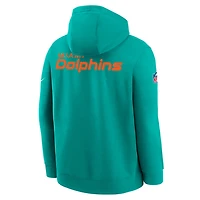 Miami Dolphins Sideline Club Big Kids' Nike NFL Pullover Hoodie