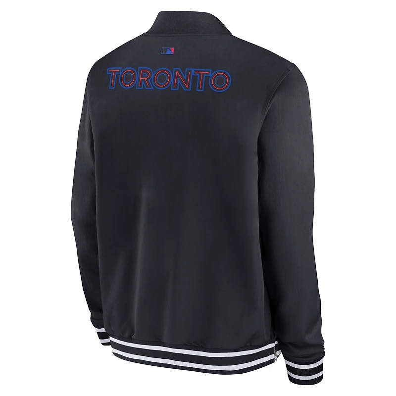 Toronto Blue Jays Authentic Collection City Connect Men's Nike MLB Full-Zip Bomber Jacket