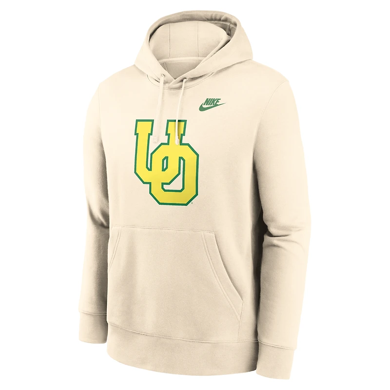 Oregon Natural Vault Logo Men's Nike College Pullover Hoodie