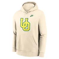 Oregon Natural Vault Logo Men's Nike College Pullover Hoodie