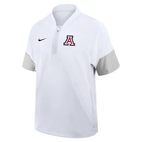 Arizona Sideline Coach Men's Nike College 1/2-Zip Short-Sleeve Jacket