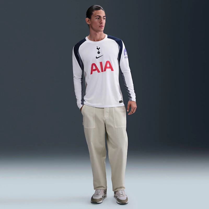 Tottenham Hotspur 2025/26 Stadium Home Men's Nike Dri-FIT Soccer Replica Long-Sleeve Jersey