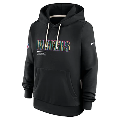 Green Bay Packers Crucial Catch Women's Nike Dri-FIT NFL Pullover Hoodie