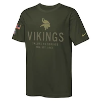 Minnesota Vikings Salute to Service Sideline Big Kids’ Nike Dri-FIT NFL T-Shirt