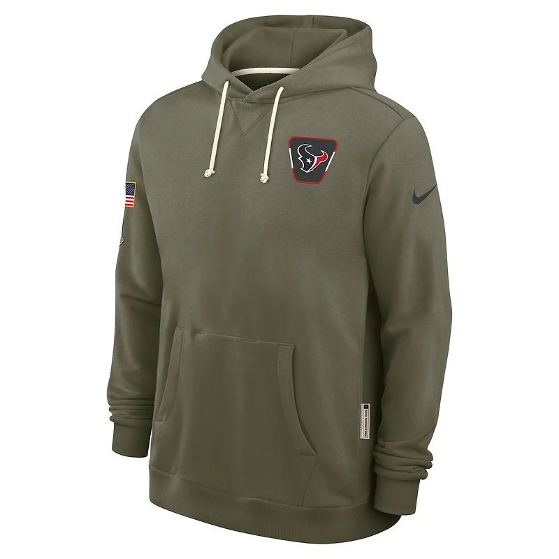 Houston Texans Salute to Service Sideline Dominant Force Men's Nike Dri-FIT NFL Pullover Hoodie