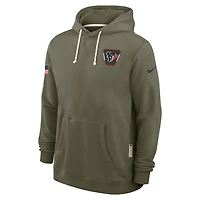 Houston Texans Salute to Service Sideline Dominant Force Men's Nike Dri-FIT NFL Pullover Hoodie