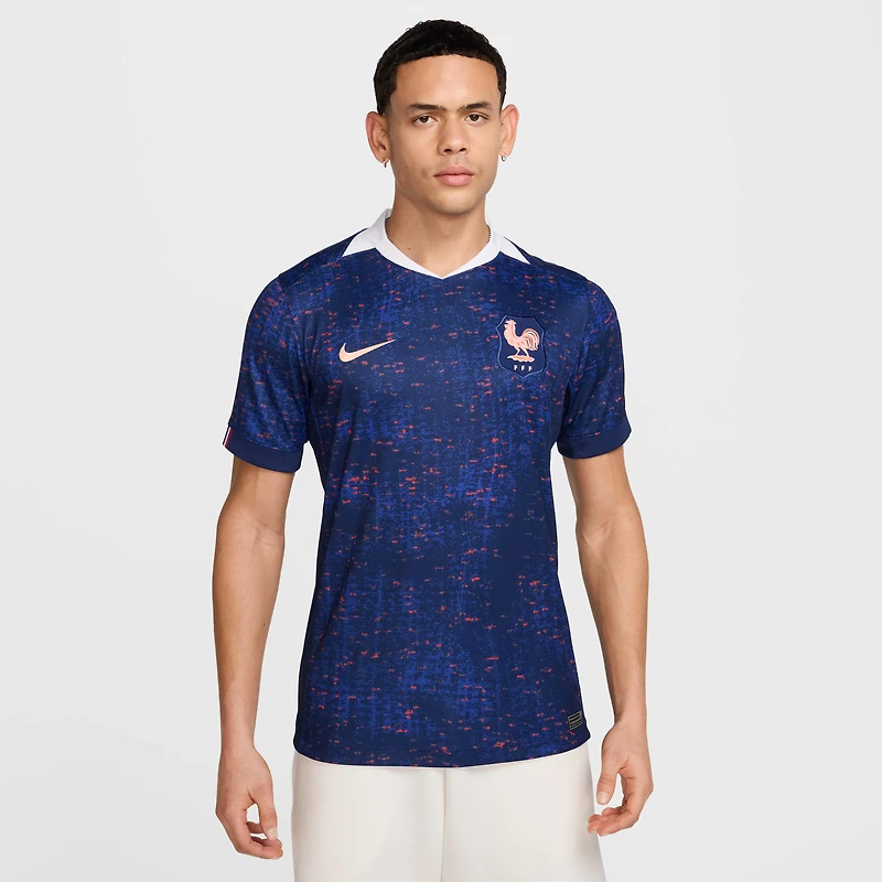FFF 2025 Stadium Home (Women's Team) Men's Nike Dri-FIT Soccer Replica Jersey