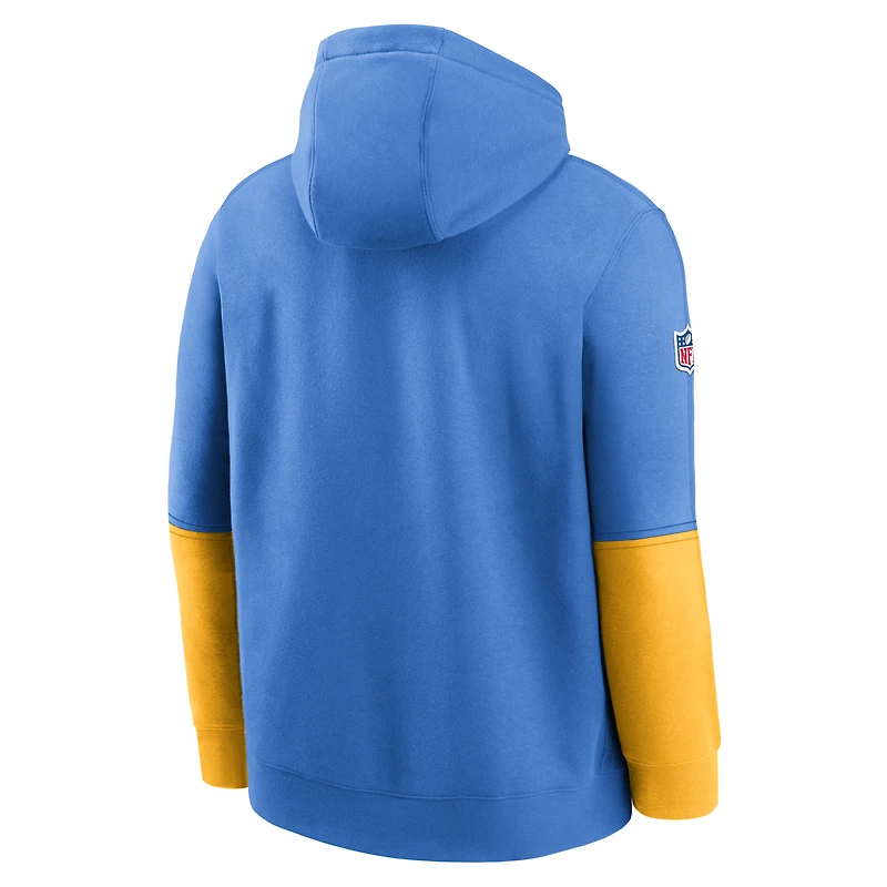 Los Angeles Chargers Sideline Team Issue Club Men's Nike NFL Pullover Hoodie