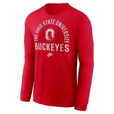 Ohio State Legacy Arched Logo Men's Nike College Long-Sleeve T-Shirt