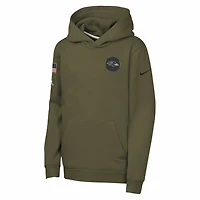 Nike Club Fleece NFL Baltimore Ravens Big Kids' "Salute to Service" Pullover Hoodie
