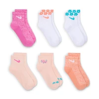 Nike Little Kids' Wild Flower Ankle Socks (6 Pairs)