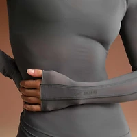NikeSKIMS Weightless Layers Women's Mock-Neck Long-Sleeve Top