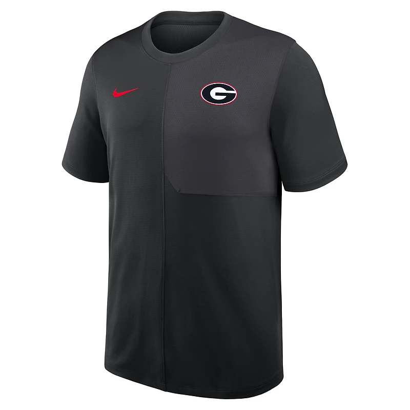 Georgia Sideline Coach Men's Nike Dri-FIT College Top