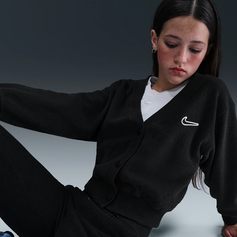Nike Sportswear Big Kids' (Girls') Long-Sleeve Fleece Top