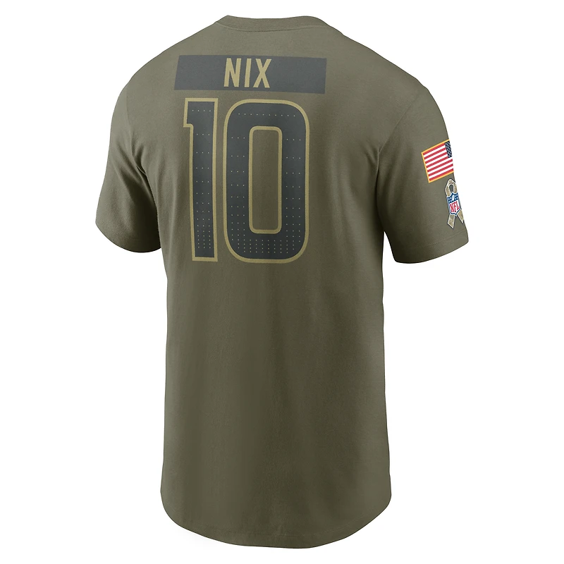 Bo Nix Denver Broncos Salute To Service Men’s Nike NFL T-Shirt