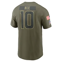 Bo Nix Denver Broncos Salute To Service Men’s Nike NFL T-Shirt