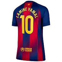 Lamine Yamal Barcelona 2025/26 Stadium Home Women's Nike Dri-FIT Soccer Jersey