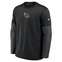 Arizona Cardinals Scripted To Win Sideline Coach Men's Nike Therma-FIT NFL Long-Sleeve T-Shirt