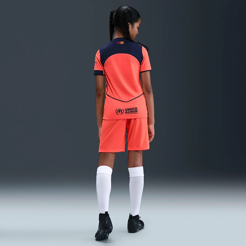 FC Barcelona 2025/26 Stadium Third Big Kids' Nike Dri-FIT Total 90 Soccer Replica Jersey
