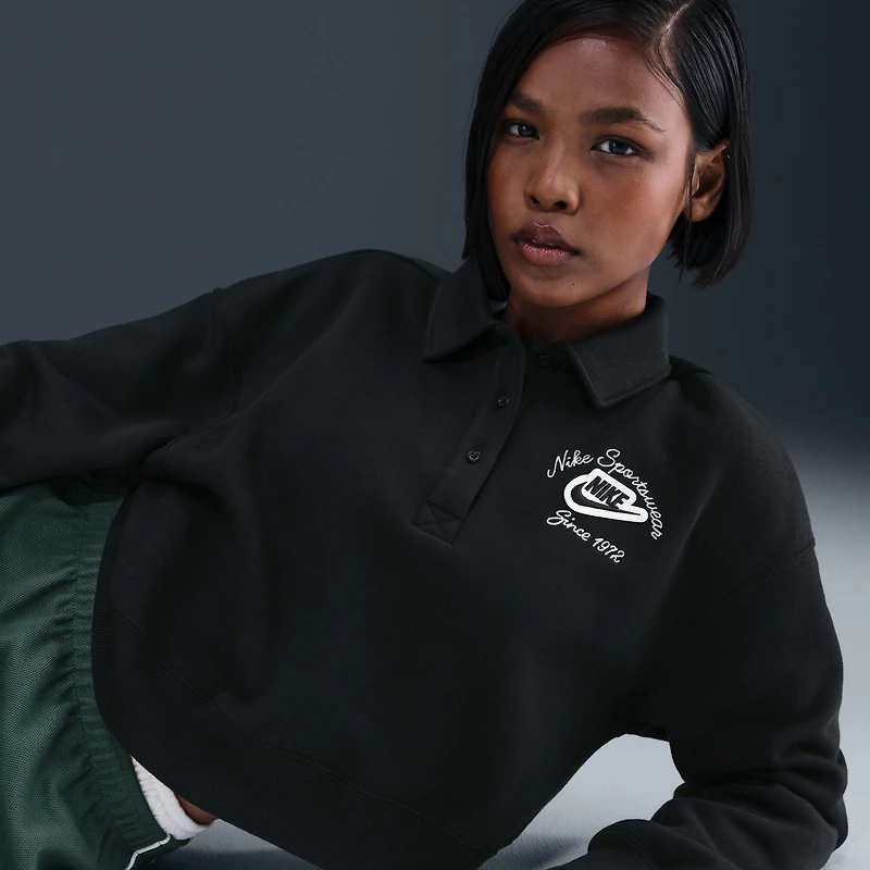 Nike Sportswear Phoenix Fleece Women's Loose Collared Pull-Over Top