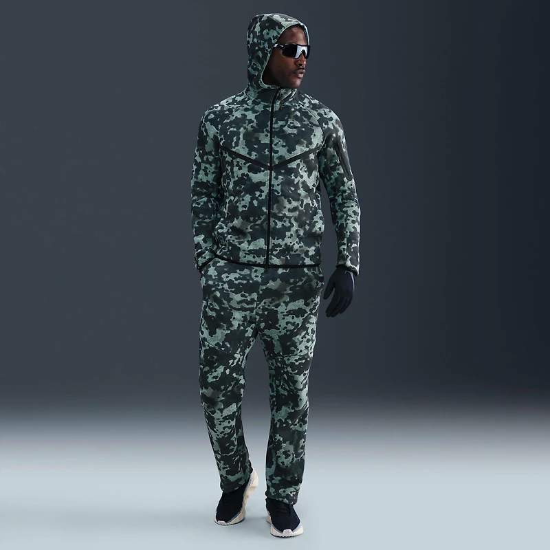 Nike Tech Men's Open-Hem Fleece Camo Pants
