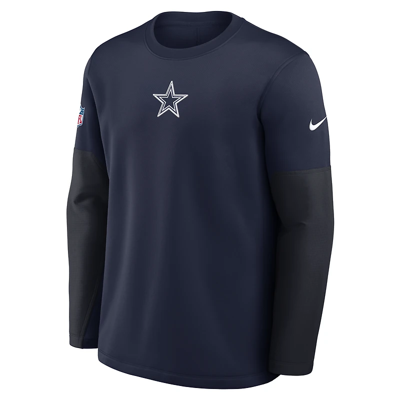 Dallas Cowboys Scripted To Win Sideline Coach Men's Nike Therma-FIT NFL Long-Sleeve T-Shirt
