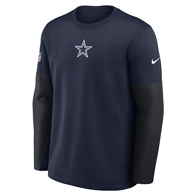 Dallas Cowboys Scripted To Win Sideline Coach Men's Nike Therma-FIT NFL Long-Sleeve T-Shirt