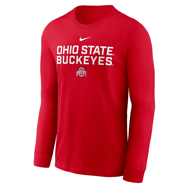 Ohio State Sideline Men's Nike Dri-FIT College Long-Sleeve T-Shirt