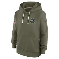 Seattle Seahawks Salute to Service Sideline Women's Nike Dri-FIT NFL Pullover Hoodie